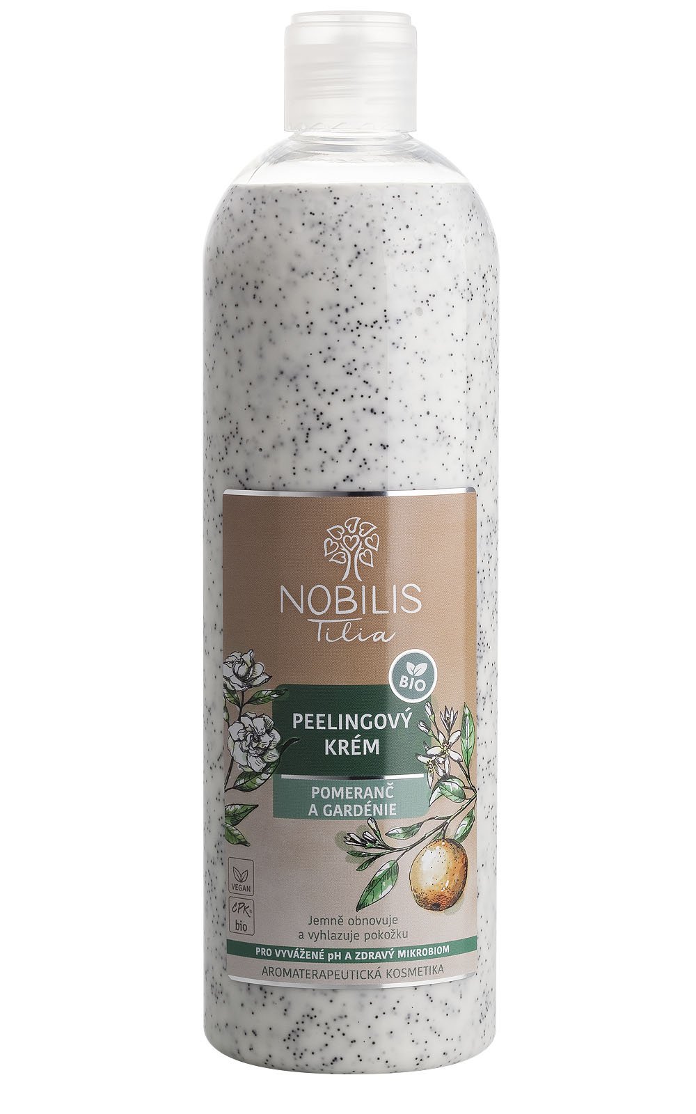 Nobilis Peelingový krém Pomeranč a gardénie 500 ml