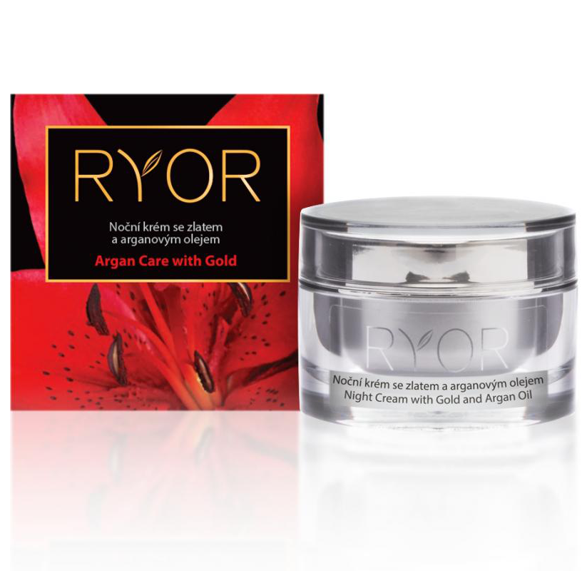 Ryor Noční krém se zlatem a arganovým olejem 50 ml