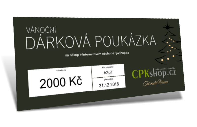 Vánoční dárková poukázka 2000 Kč
