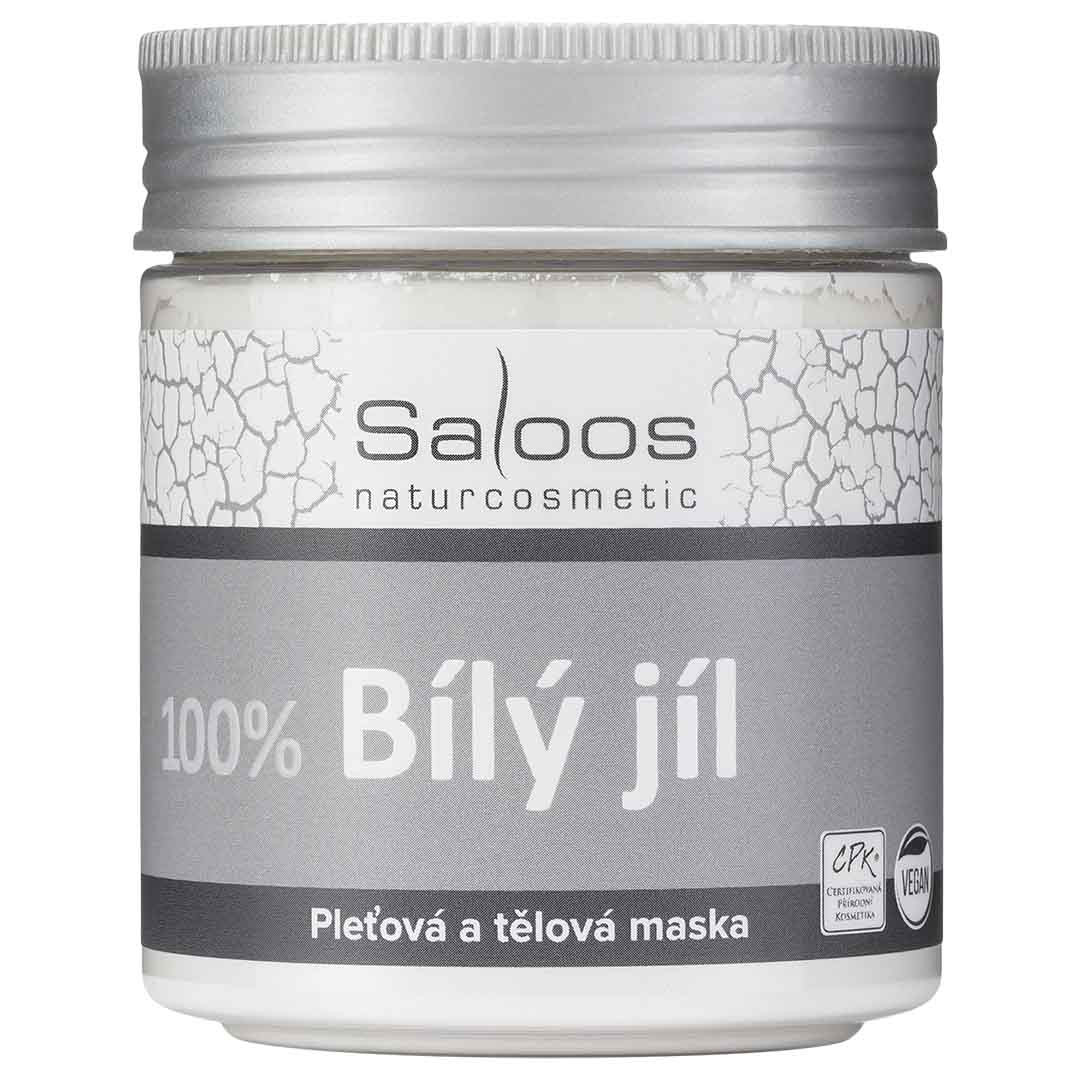 Saloos Tělová a pleťová maska Bílý jíl 100 g