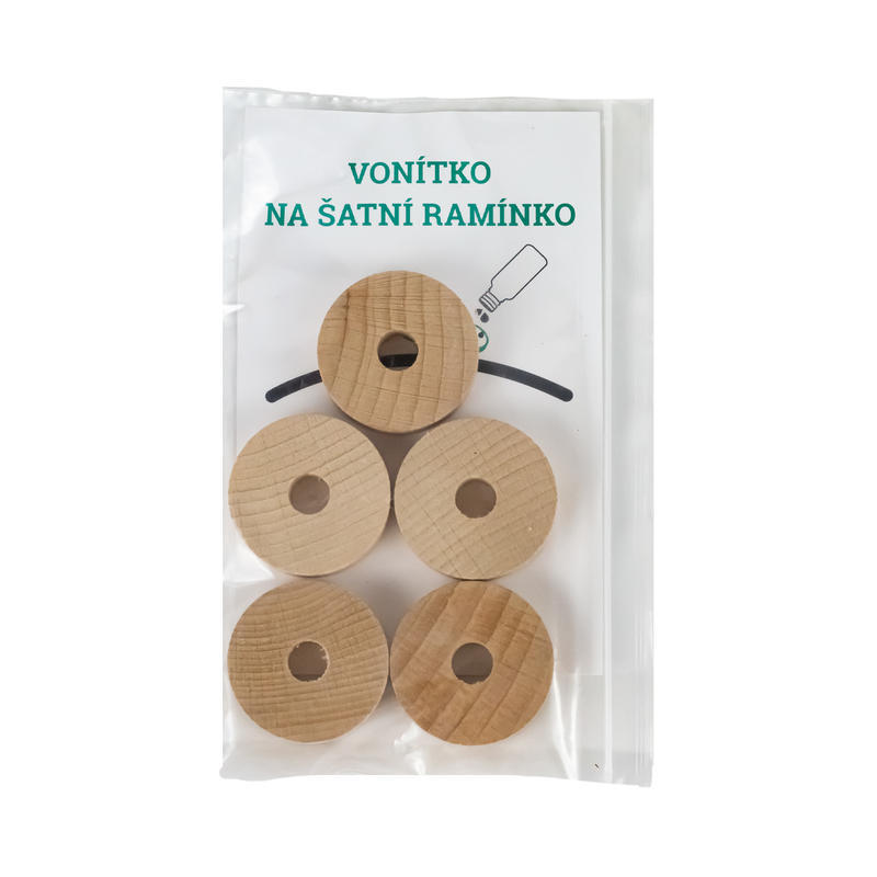 KH - Dřevěný kroužek sada 5 ks - 40x10 mm