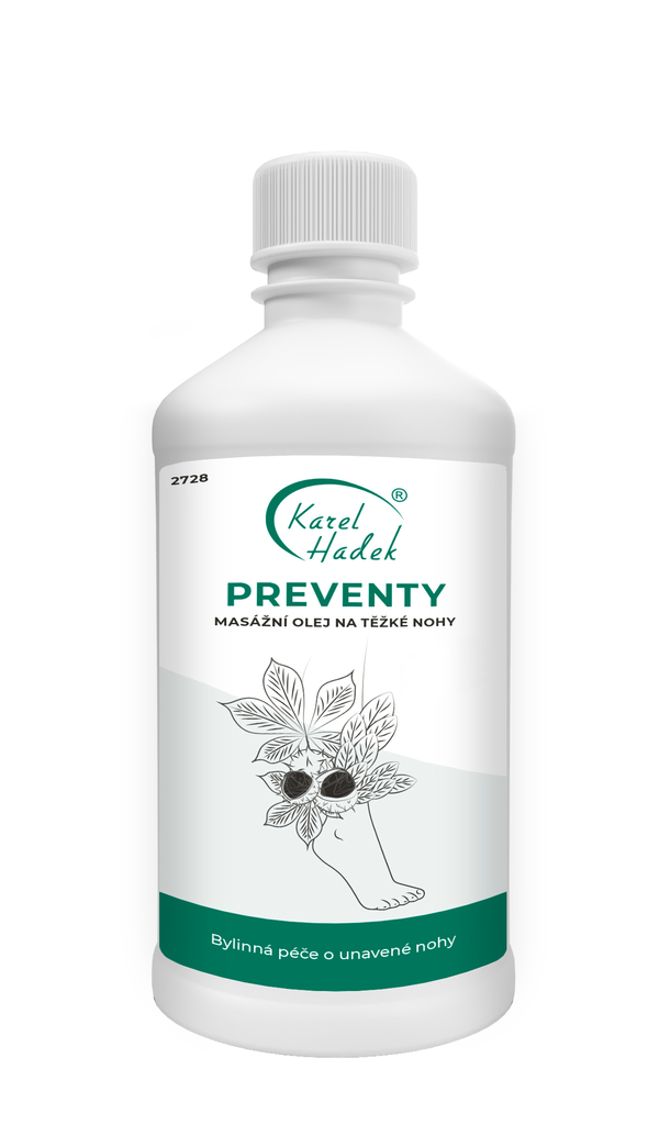 KH - PREVENTY Masážní olej na těžké nohy 500 ml