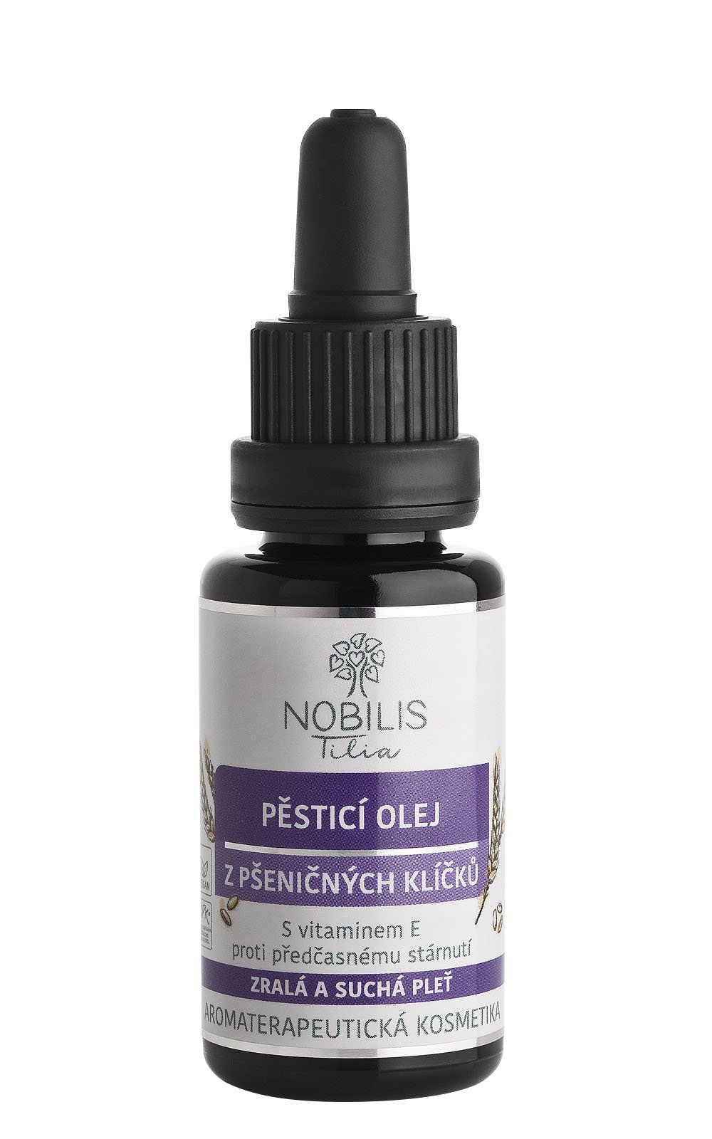 Nobilis Pěsticí olej z pšeničných klíčků 20 ml fialové sklo