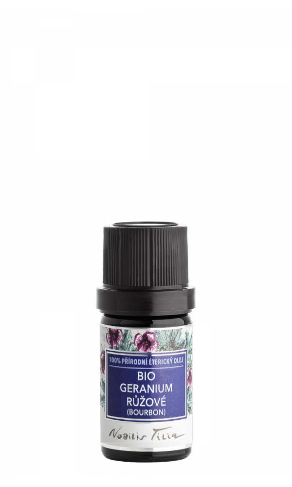 Nobilis Éterický olej Bio Geránium ružové (bourbon) 2 ml tester sklo