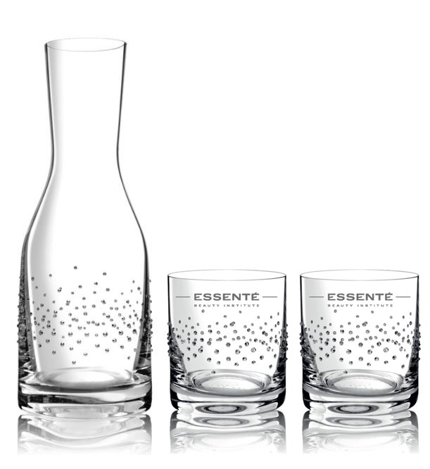 ESSENTÉ KŘIŠŤÁLOVÝ SET (KARAFA + 2 SKLENIČKY)
