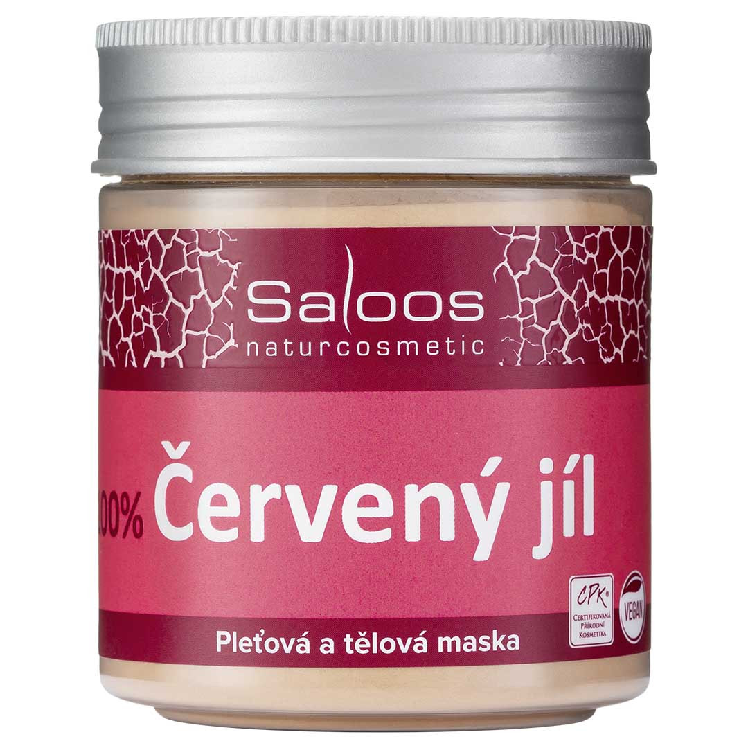 Saloos Tělová a pleťová maska Červený jíl 140 g