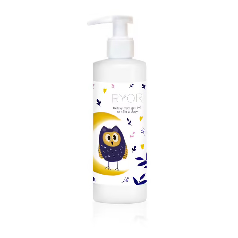 Ryor Dětský mycí gel 2v1 na tělo a vlasy 200 ml