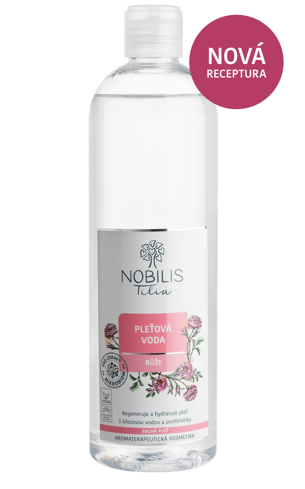 Nobilis Pleťová voda Růže 500 ml
