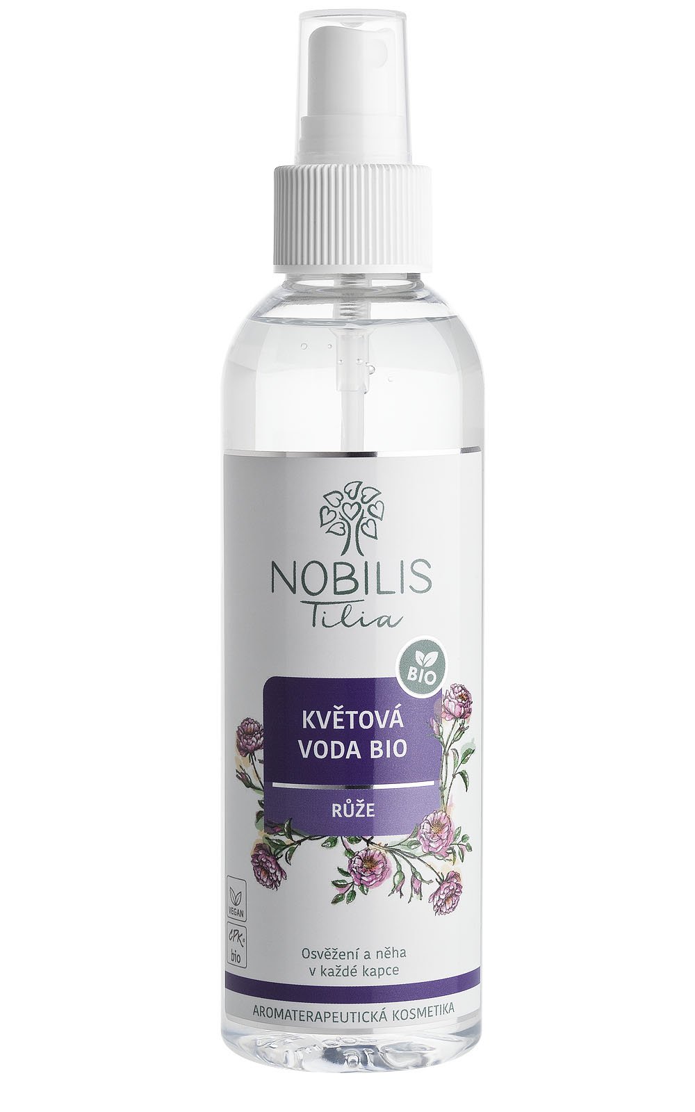 Nobilis Květová voda BIO Růže 200 ml
