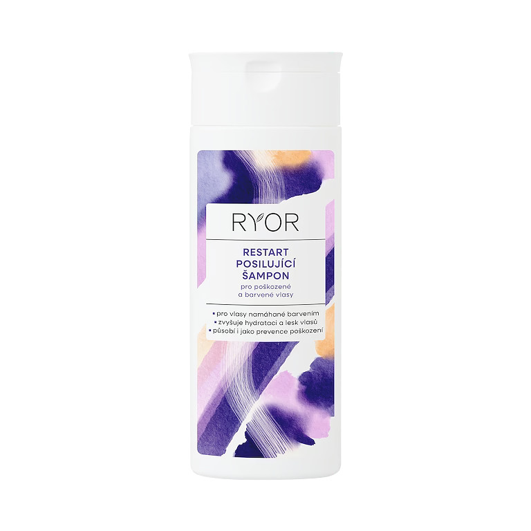 Ryor RESTART - Posilující šampon pro poškozené a barvené vlasy 200 ml