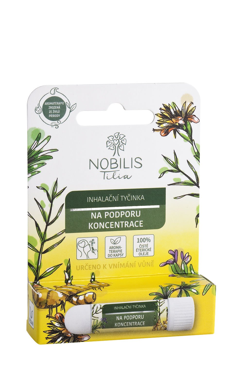 Nobilis Inhalační tyčinka na podporu koncentrace
