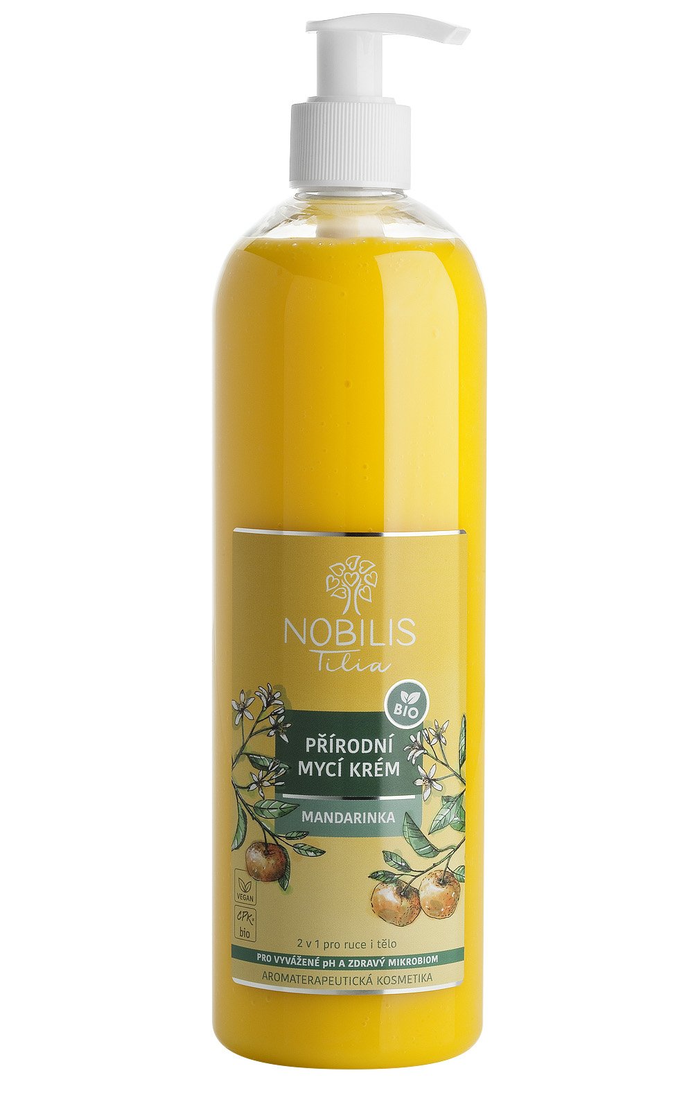 Nobilis Přírodní mycí krém Mandarinka 500 ml
