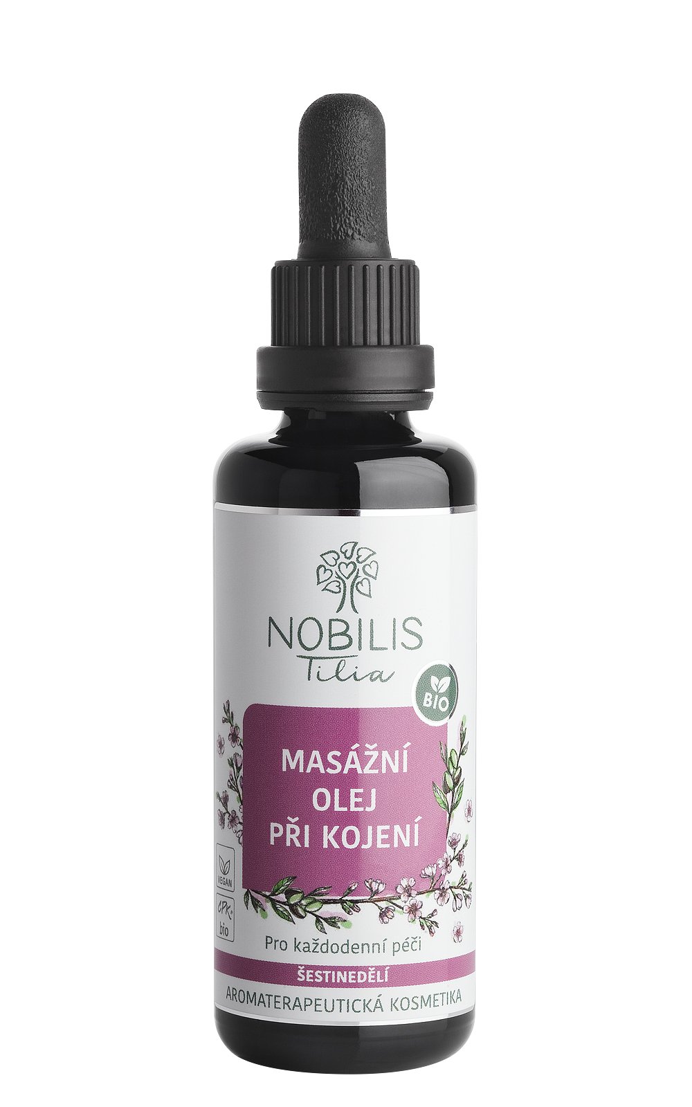 Nobilis Masážní olej při kojení 50 ml