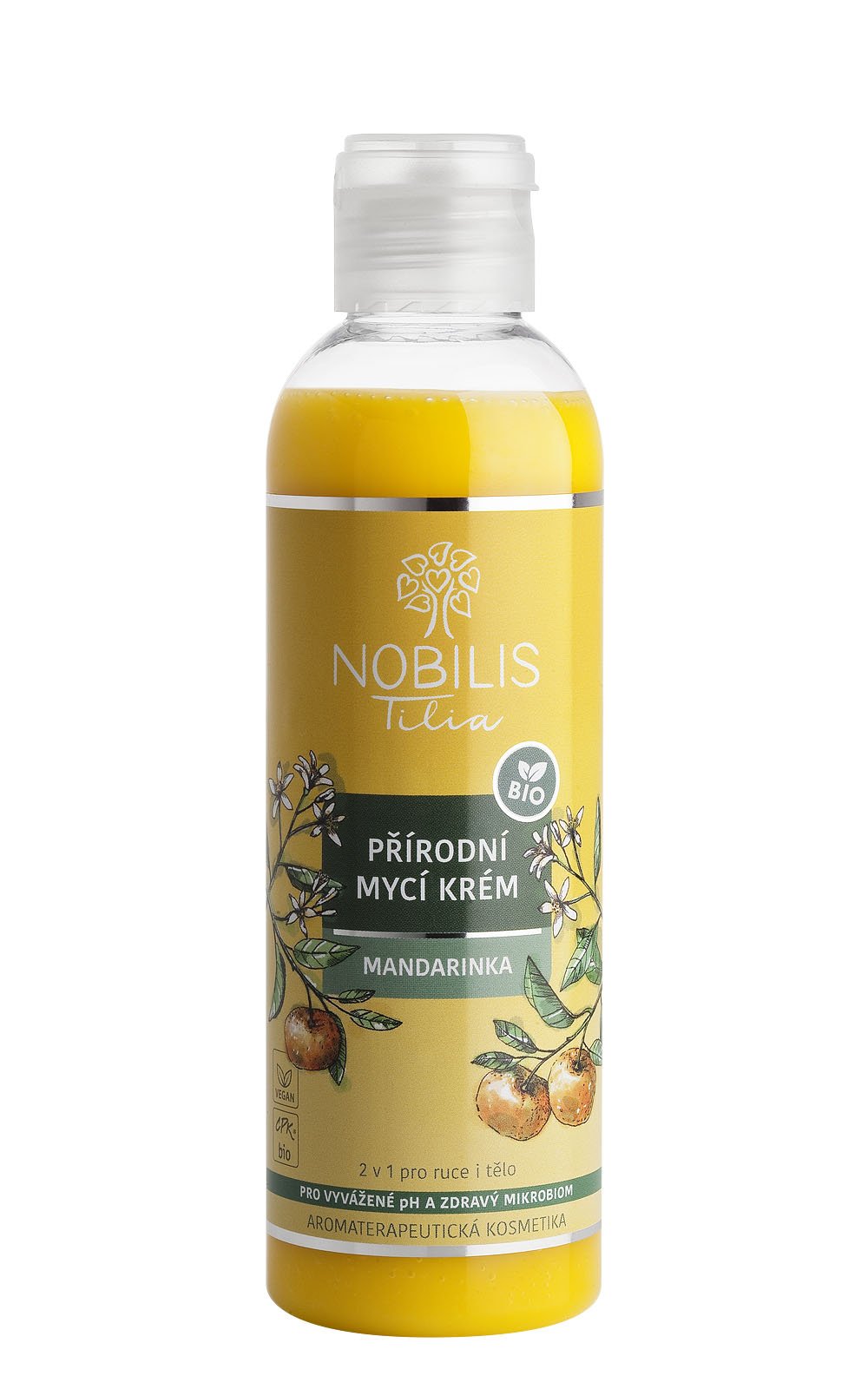 Nobilis Přírodní mycí krém Mandarinka 200 ml