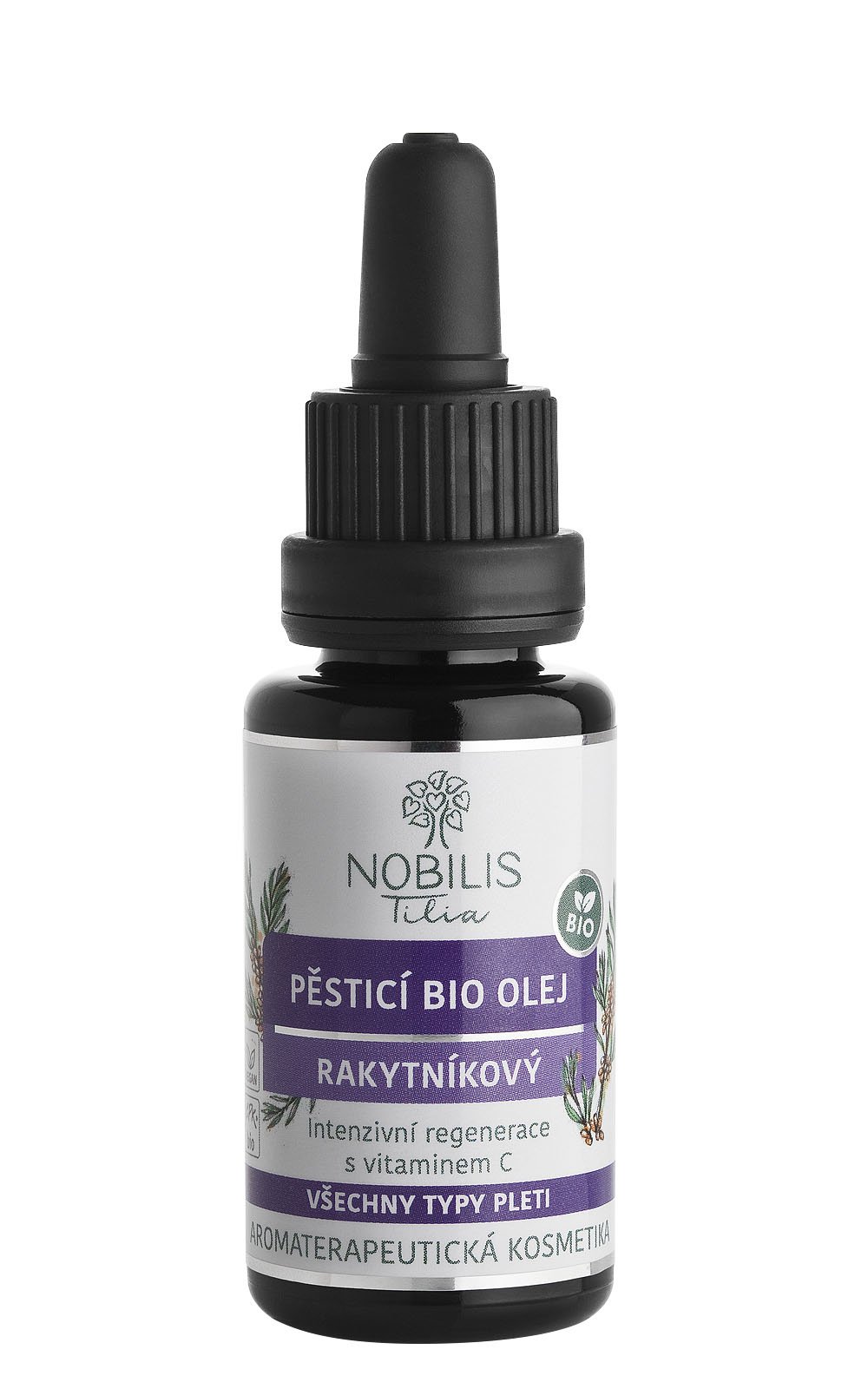 Nobilis Pěsticí BIO olej rakytníkový 20 ml fialové sklo