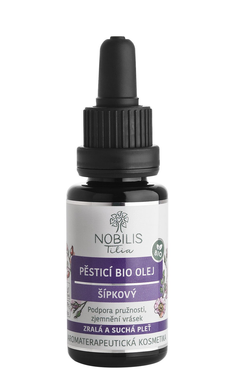 Nobilis Pěsticí BIO olej šípkový 20 ml fialové sklo