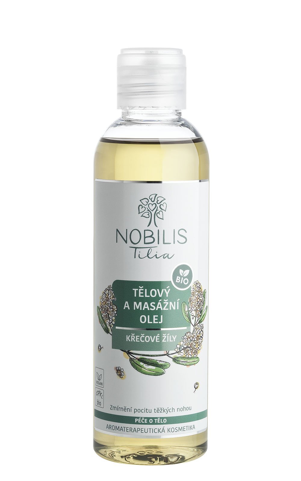 Nobilis Tělový a masážní olej Křečové žíly 200 ml