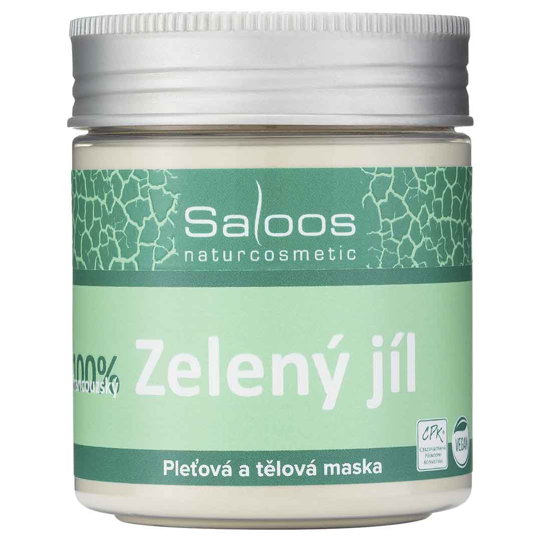 Saloos Tělová a pleťová maska Zelený jíl 140 g
