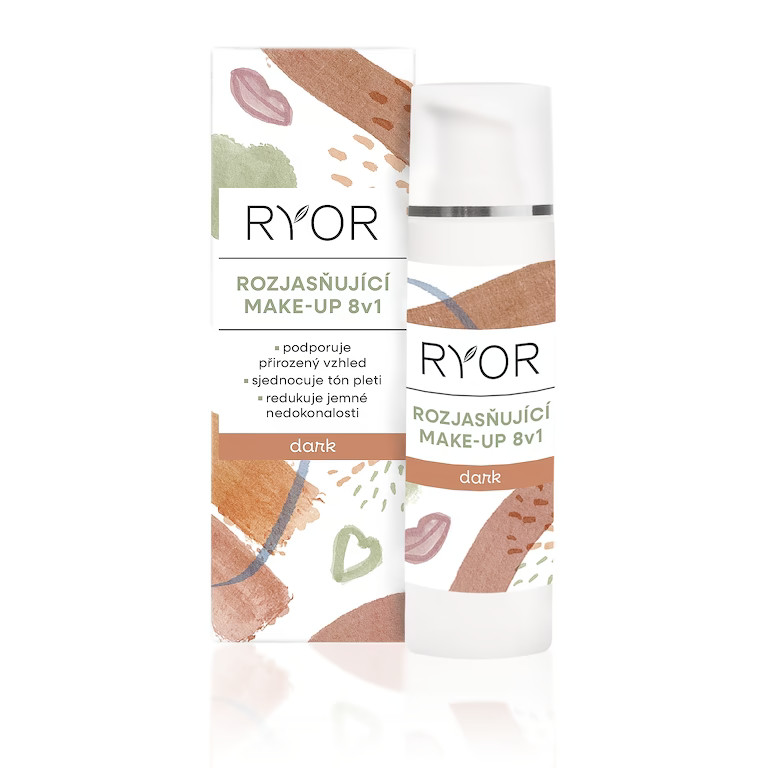Ryor Rozjasňující make-up 8v1 DARK 30 ml