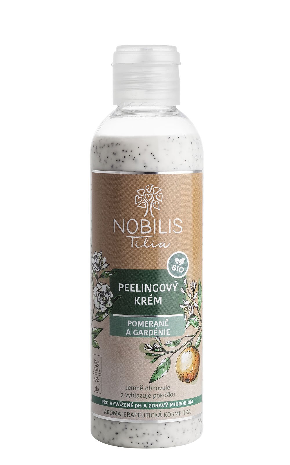 Nobilis Peelingový krém Pomeranč a gardénie 200 ml