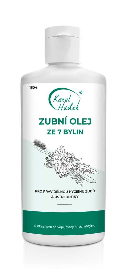KH - ZUBNÍ OLEJ ze 7 bylin Olej k péči o zuby 200 ml