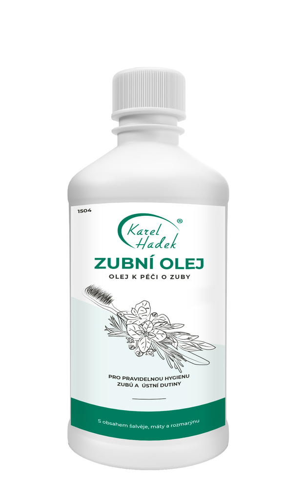 KH - ZUBNÍ OLEJ ze 7 bylin Olej k péči o zuby 500 ml