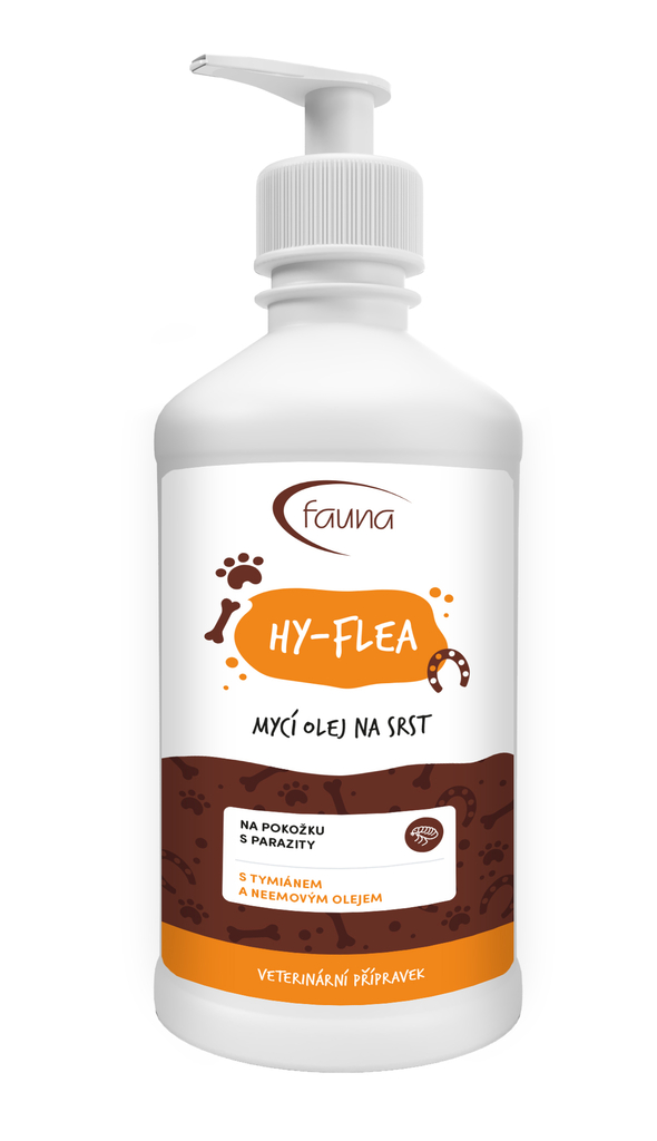 AF - HY-FLEA Mycí olej na srst 500 ml