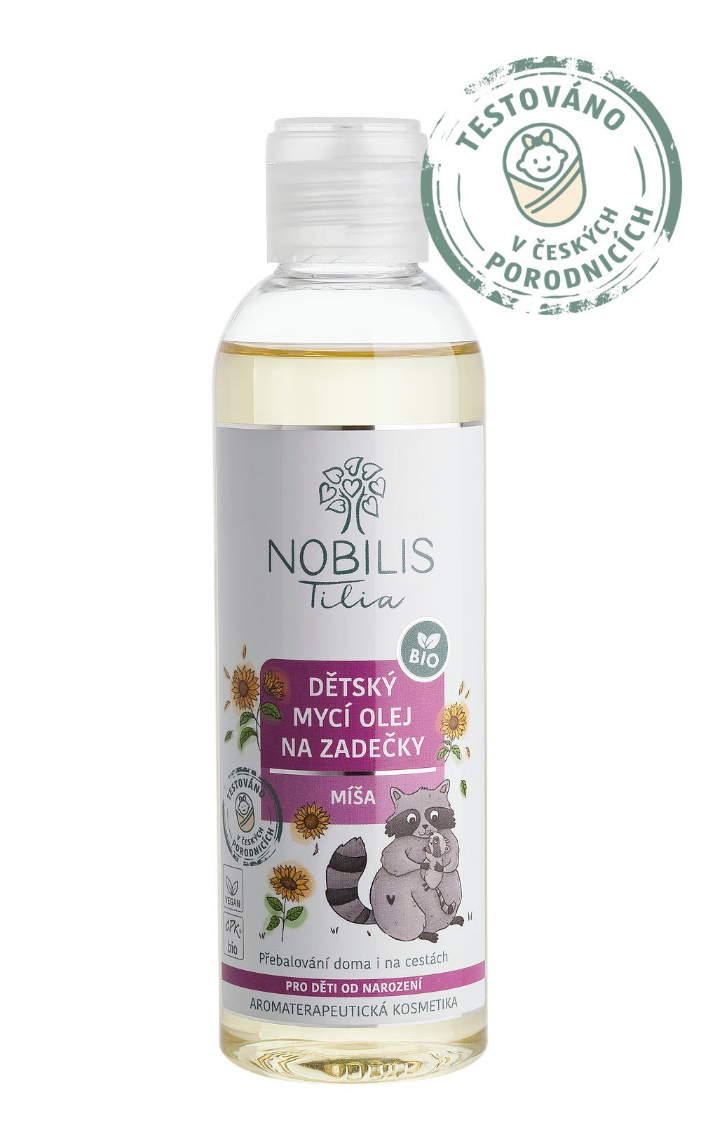Nobilis Dětský mycí olej na zadečky Míša 200 ml