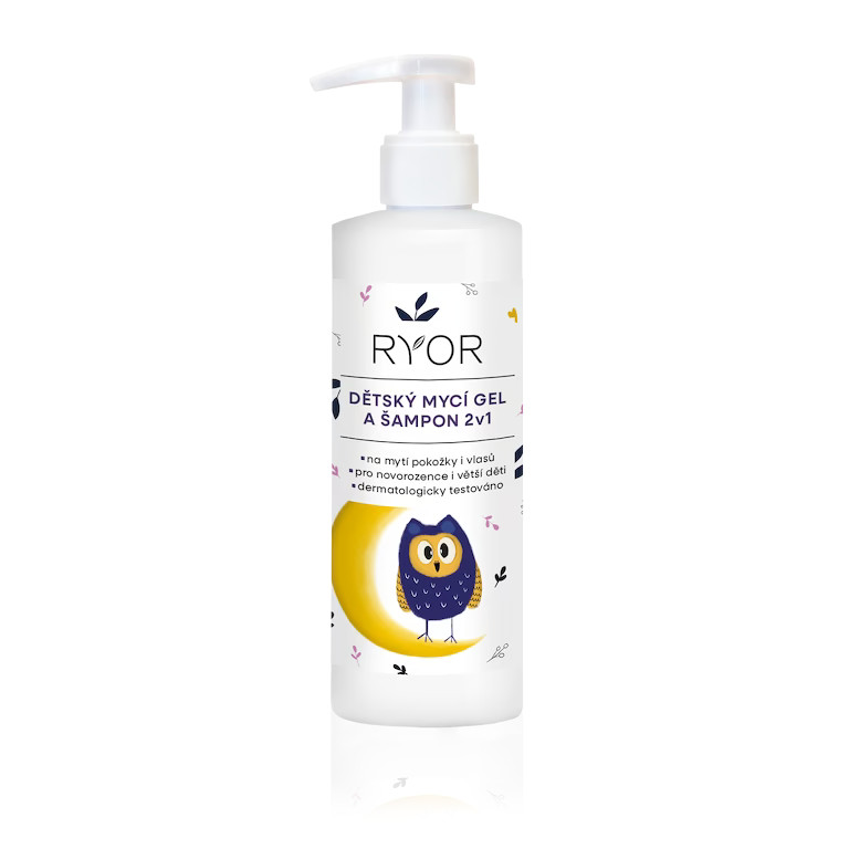 Ryor Dětský mycí gel a šampon 2v1 200 ml