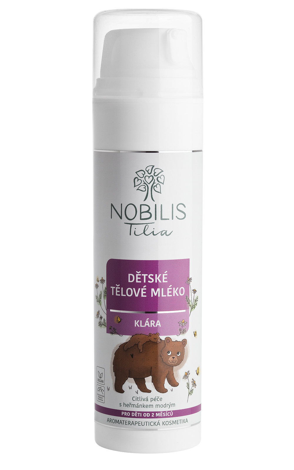 Nobilis Dětské tělové mléko Klára 200 ml
