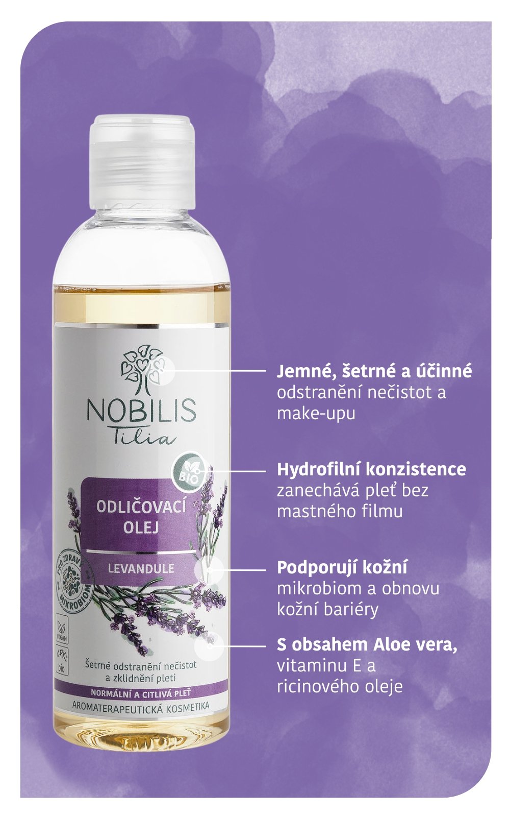 Nobilis Odličovací olej Levandule 200 ml