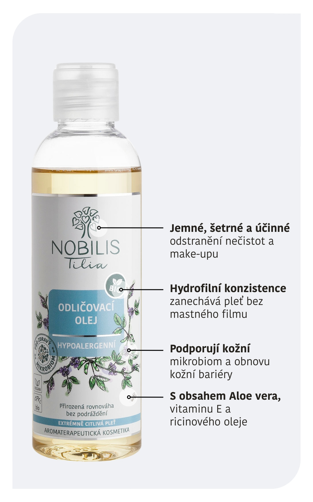 Nobilis Odličovací olej Hypoalergenní 200 ml