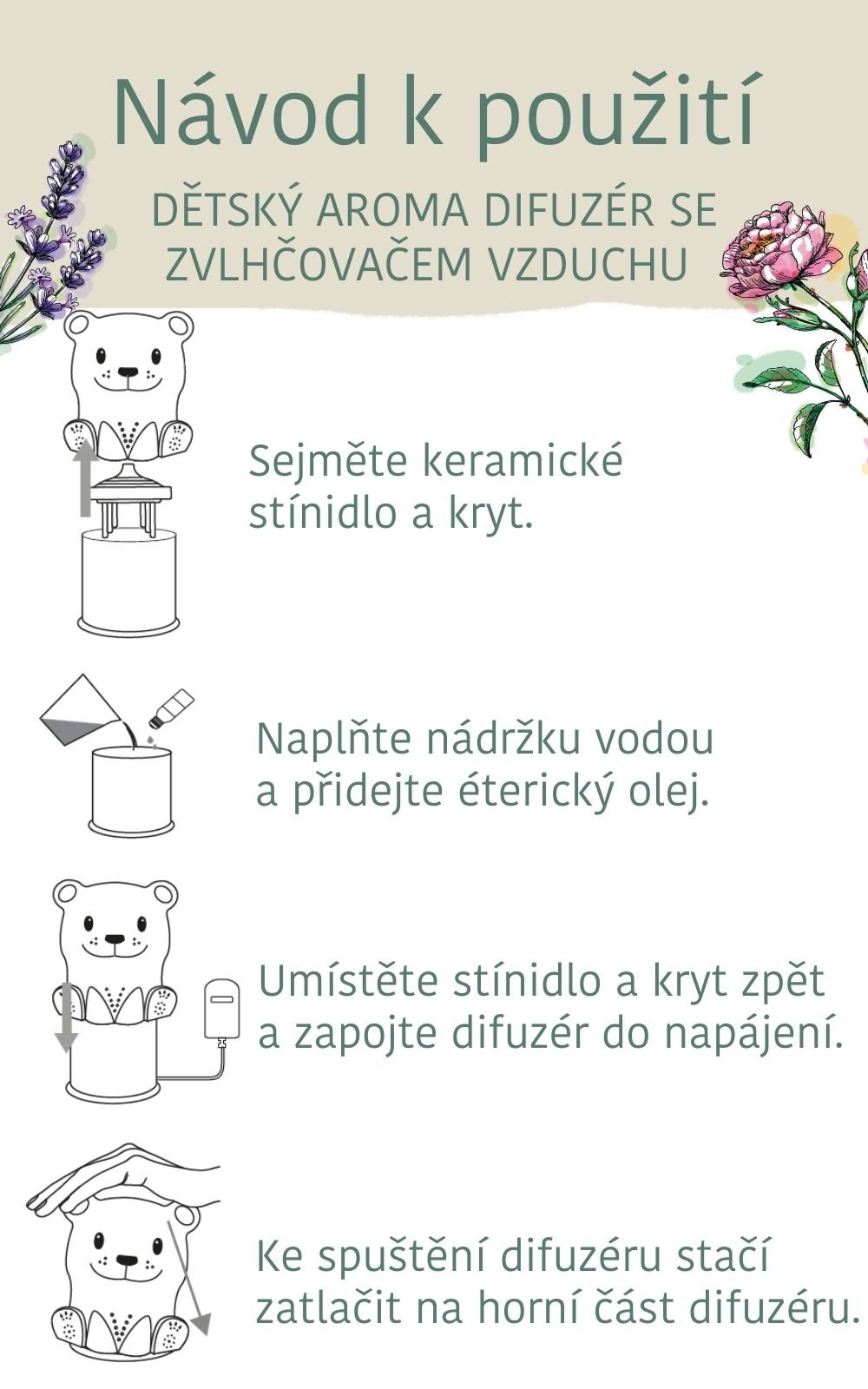 Nobilis Dětský aroma difuzér se zvlhčovačem vzduchu