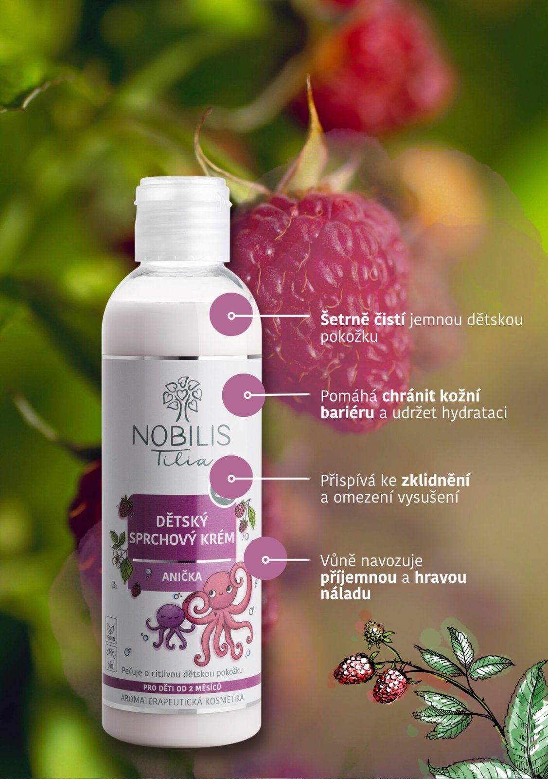Nobilis Dětský sprchový krém Anička 500 ml