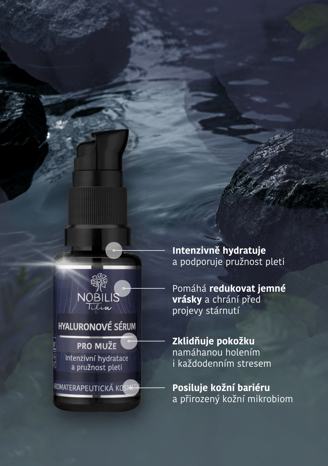 Nobilis Hyaluronové sérum pro muže 20 ml