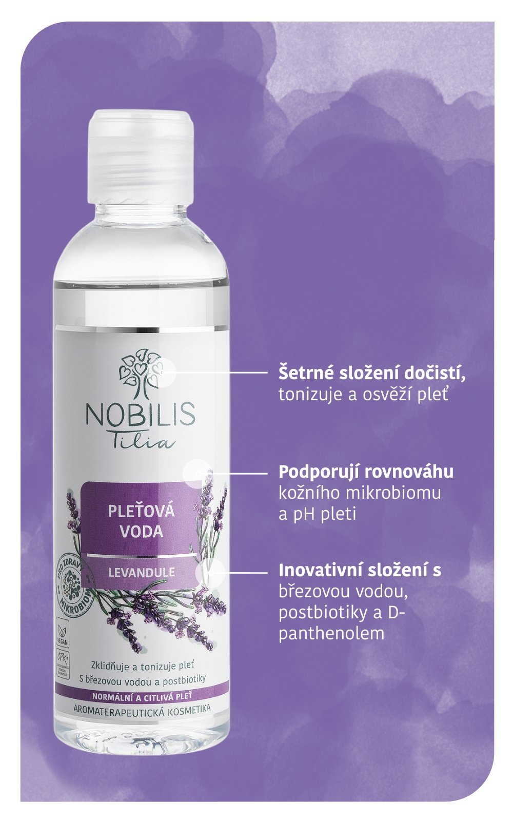 Nobilis Pleťová voda Levandule 500 ml