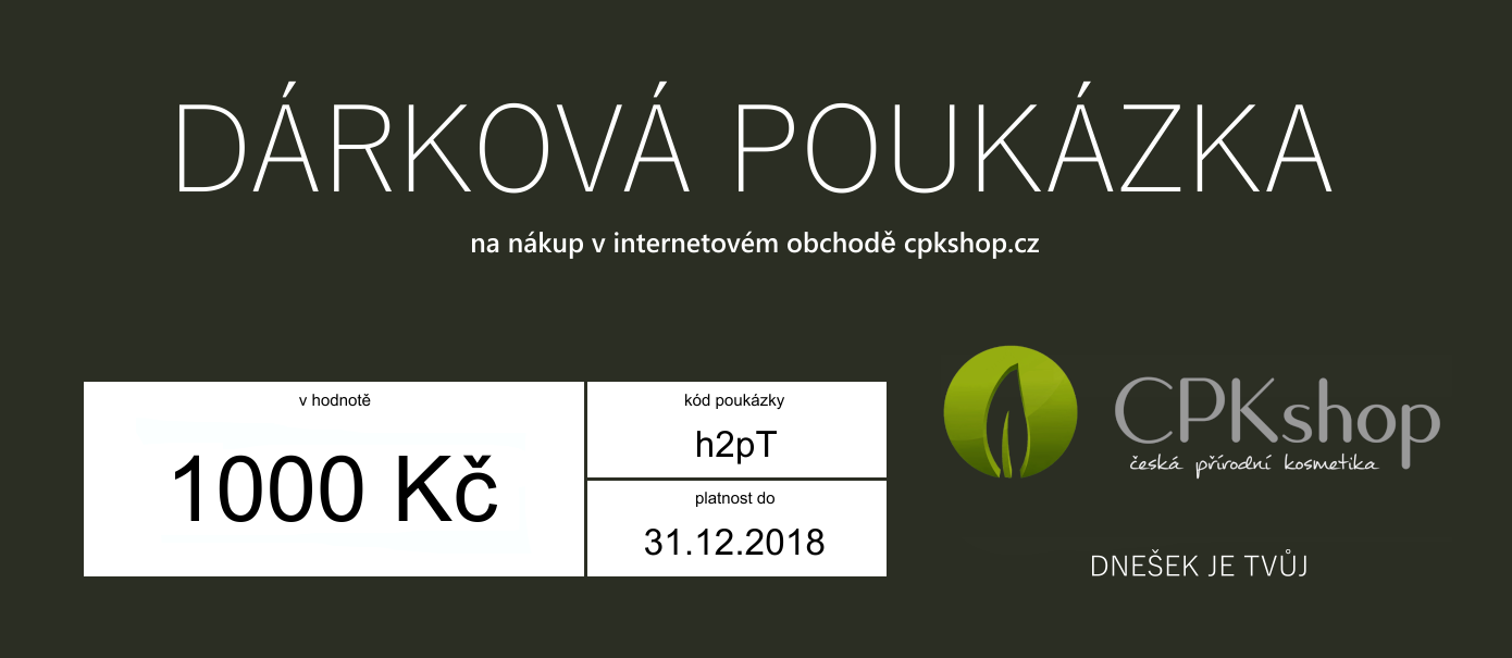 Dárková poukázka 1000 Kč