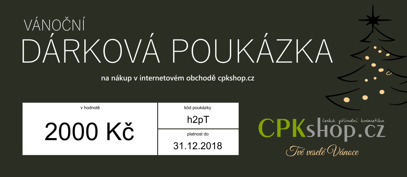Vánoční dárková poukázka 2000 Kč