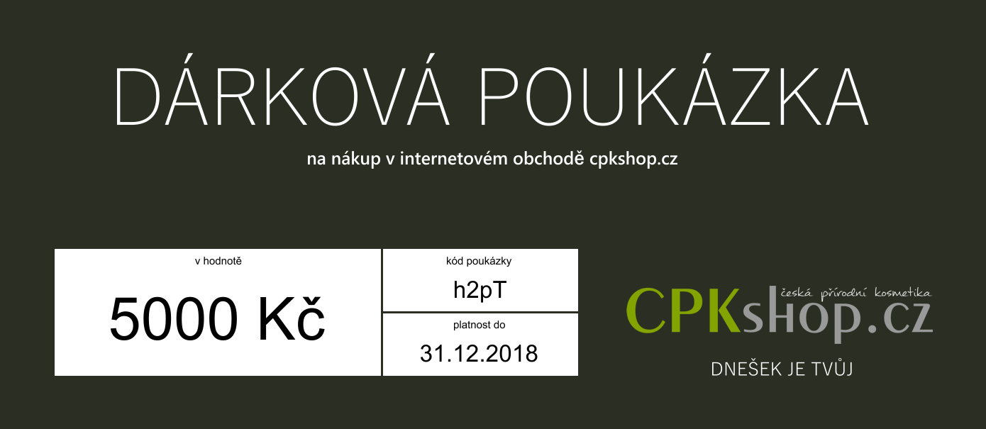 Dárková poukázka 5000 Kč