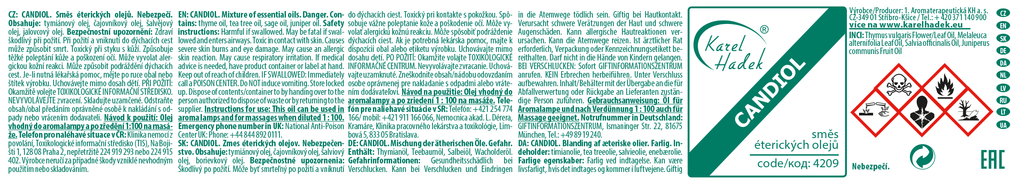 KH - CANDIOL Směs éterických olejů 10 ml