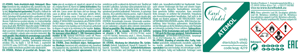 KH - ATEMOL směs esenciálních olejů 10 ml
