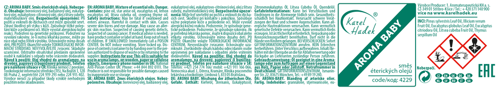 KH - AROMA BABY Směs éterických olejů 20 ml