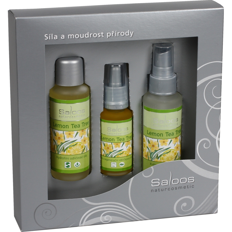 Saloos Bio Dárková kazeta Lemon Tea Tree - Tři kroky ke kráse