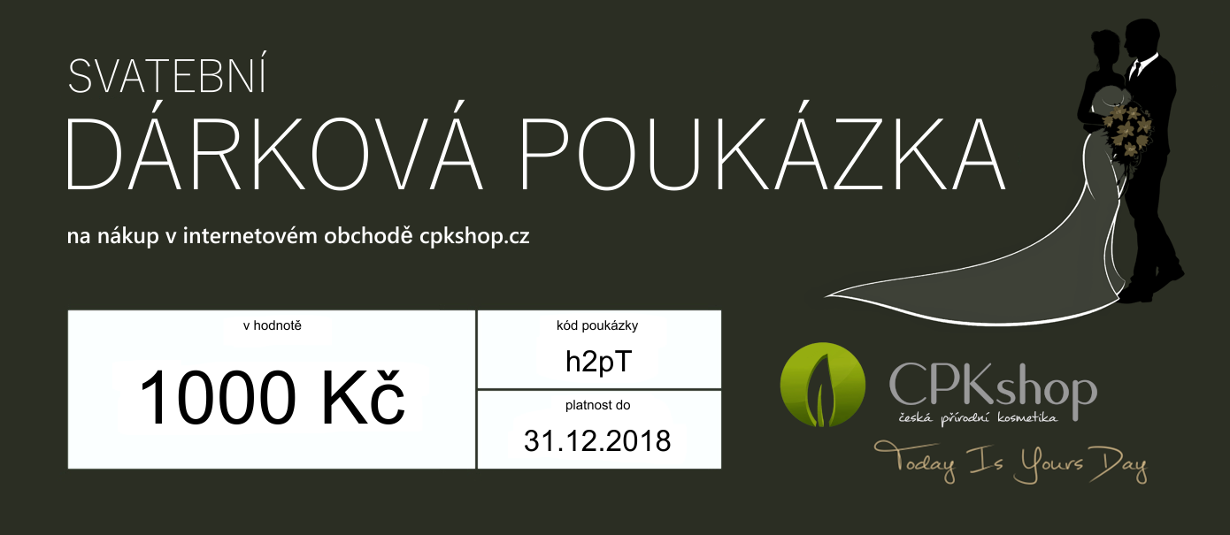 Svatební dárková poukázka 1000 Kč