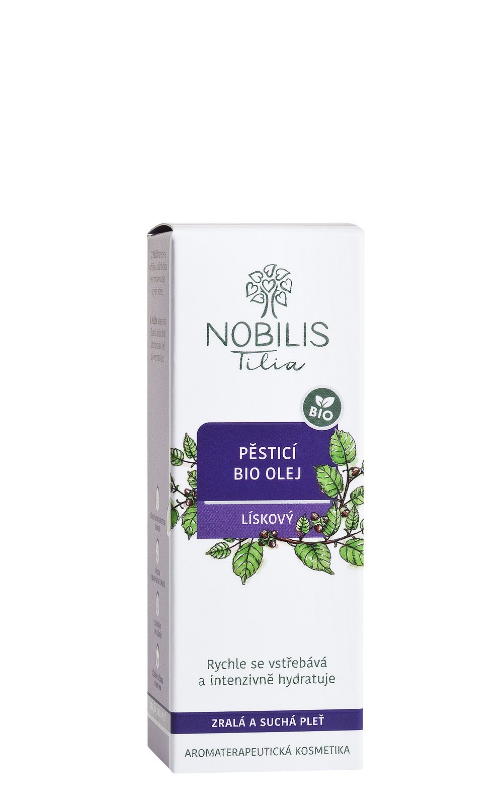 Nobilis Pěsticí BIO olej lískový 20 ml fialové sklo