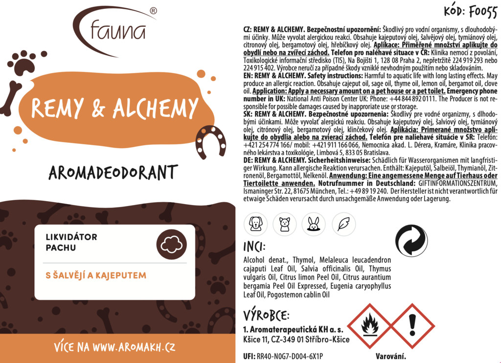 AF - REMY & ALCHEMY aromadeodorant 100 ml