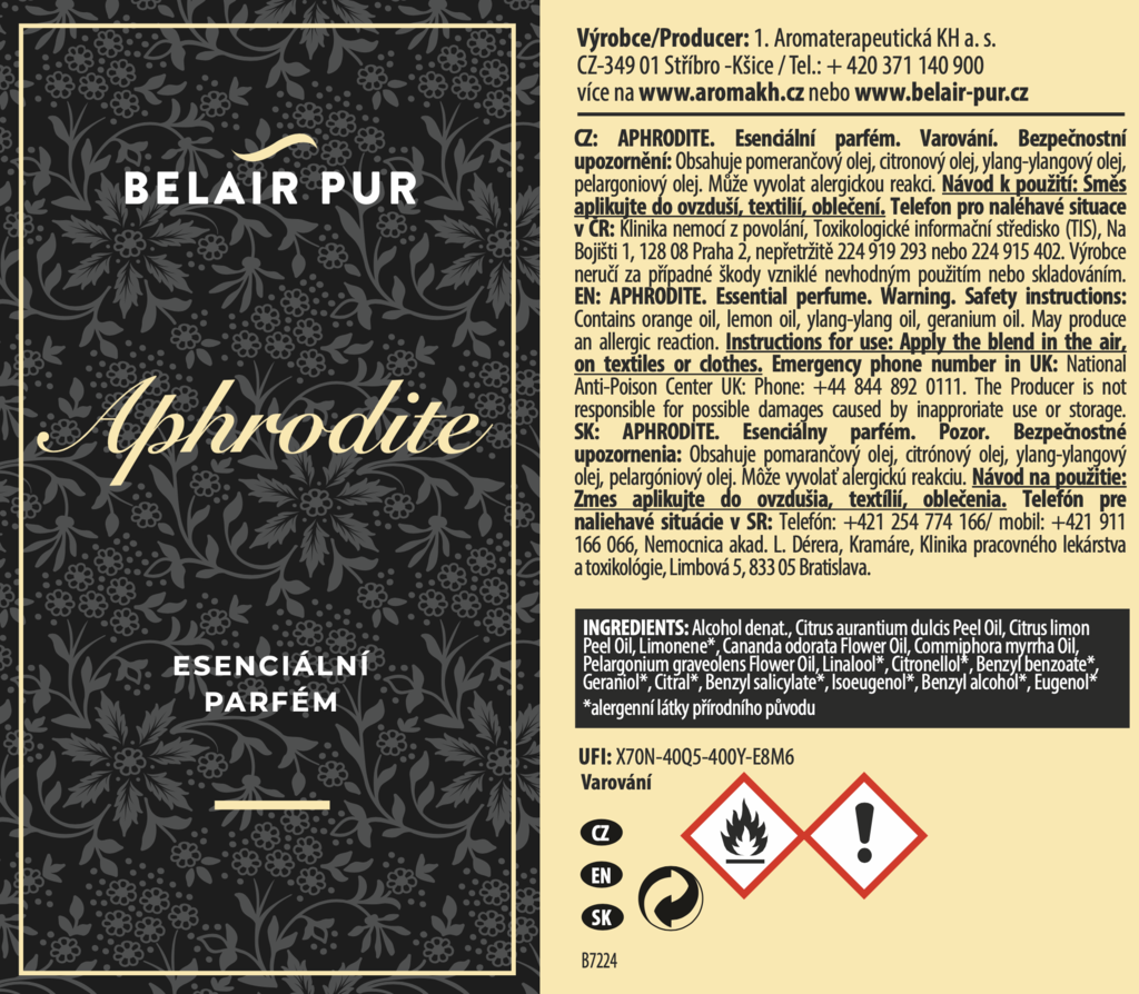 BP - APHRODITE esenciální parfém 3 ml