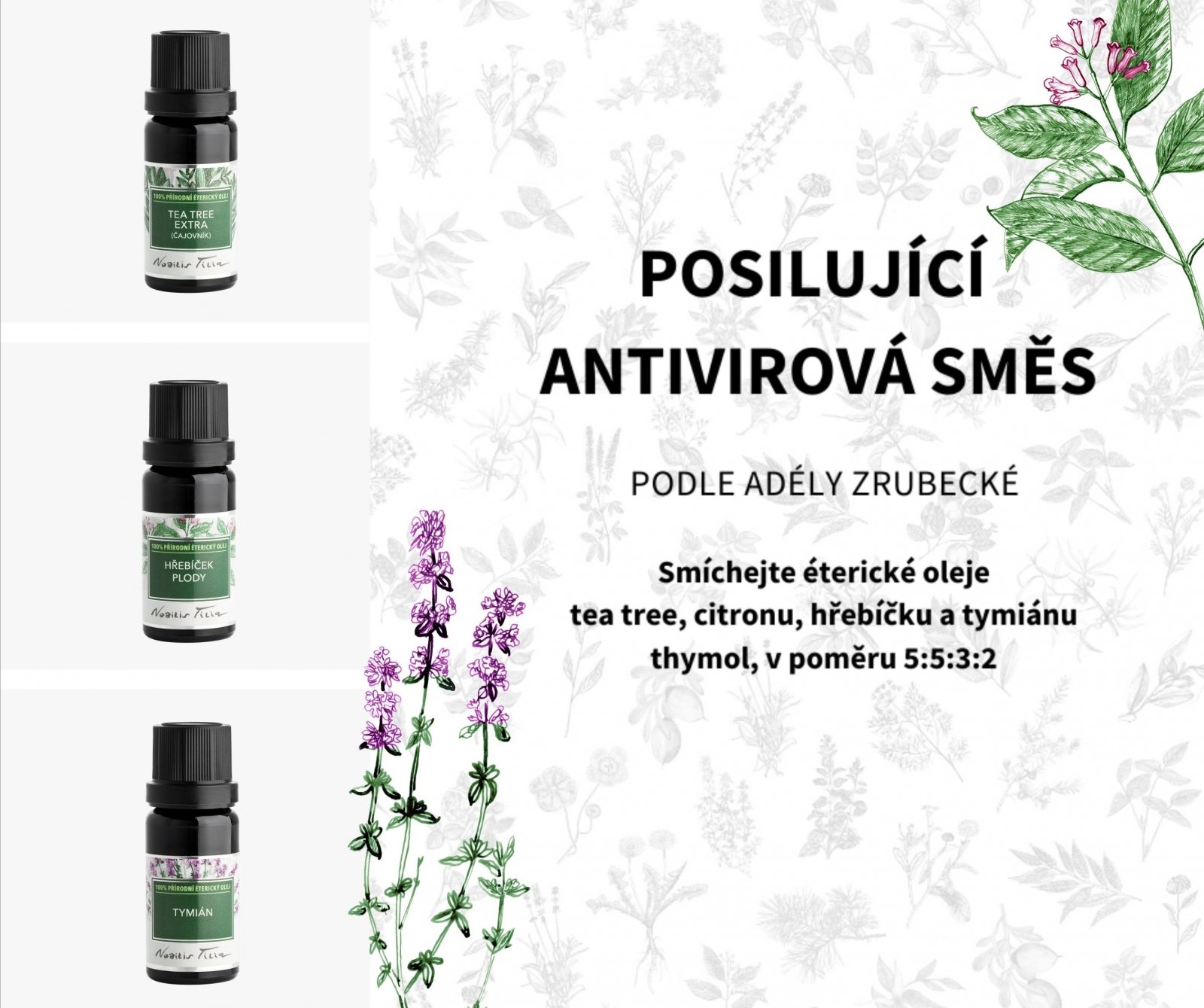 Nobilis Éterický olej Tea tree extra (čajovník) 2 ml tester sklo