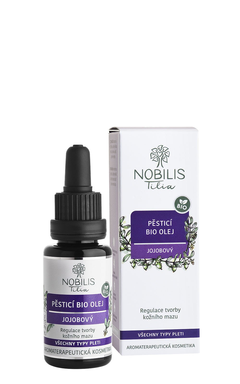 Nobilis Pěsticí BIO olej jojobový 20 ml fialové sklo